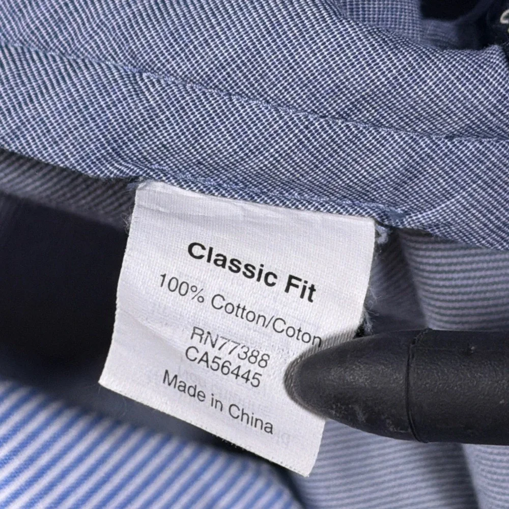 J.Crew Pants Mens 36x30 Blue Seersucker Classic Fit Cotton Chino Trousers